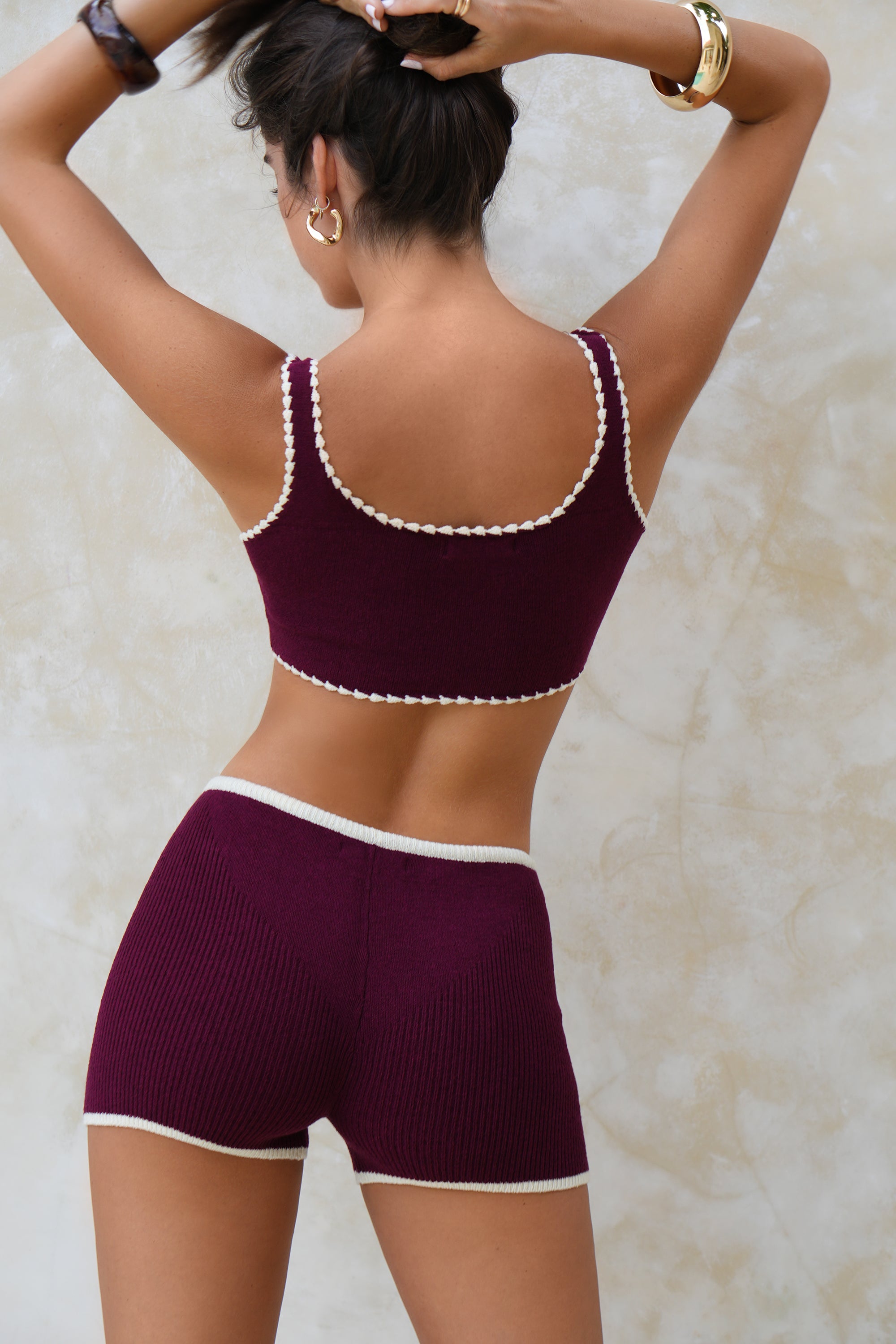 CLOUD BOTTOM | BURGUNDY + VANILLA LINE