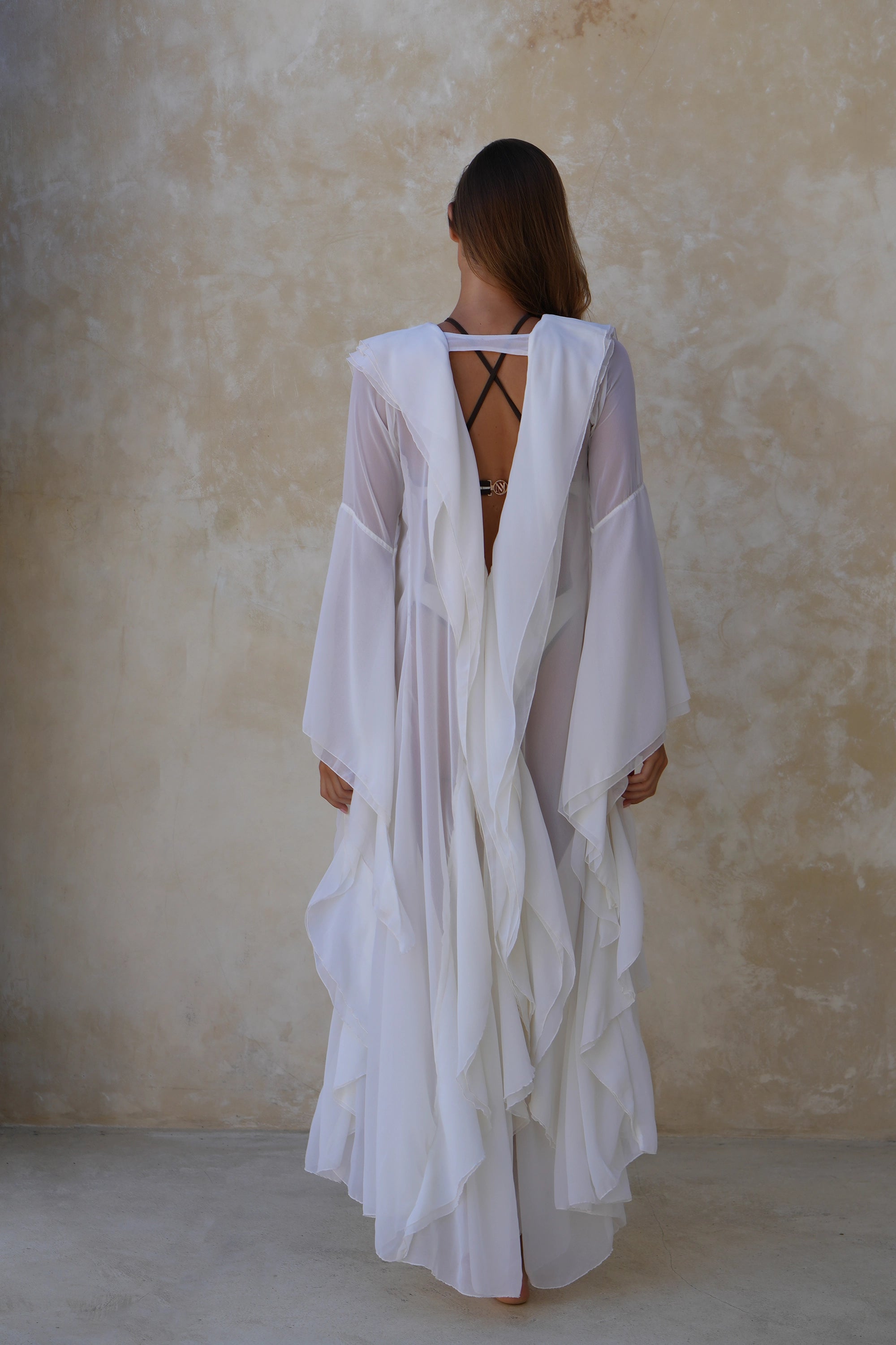 VIENTO KIMONO DRESS | CREAM NUVERANCE VIENTO KIMONO DRESS | CREAM NUVERANCE