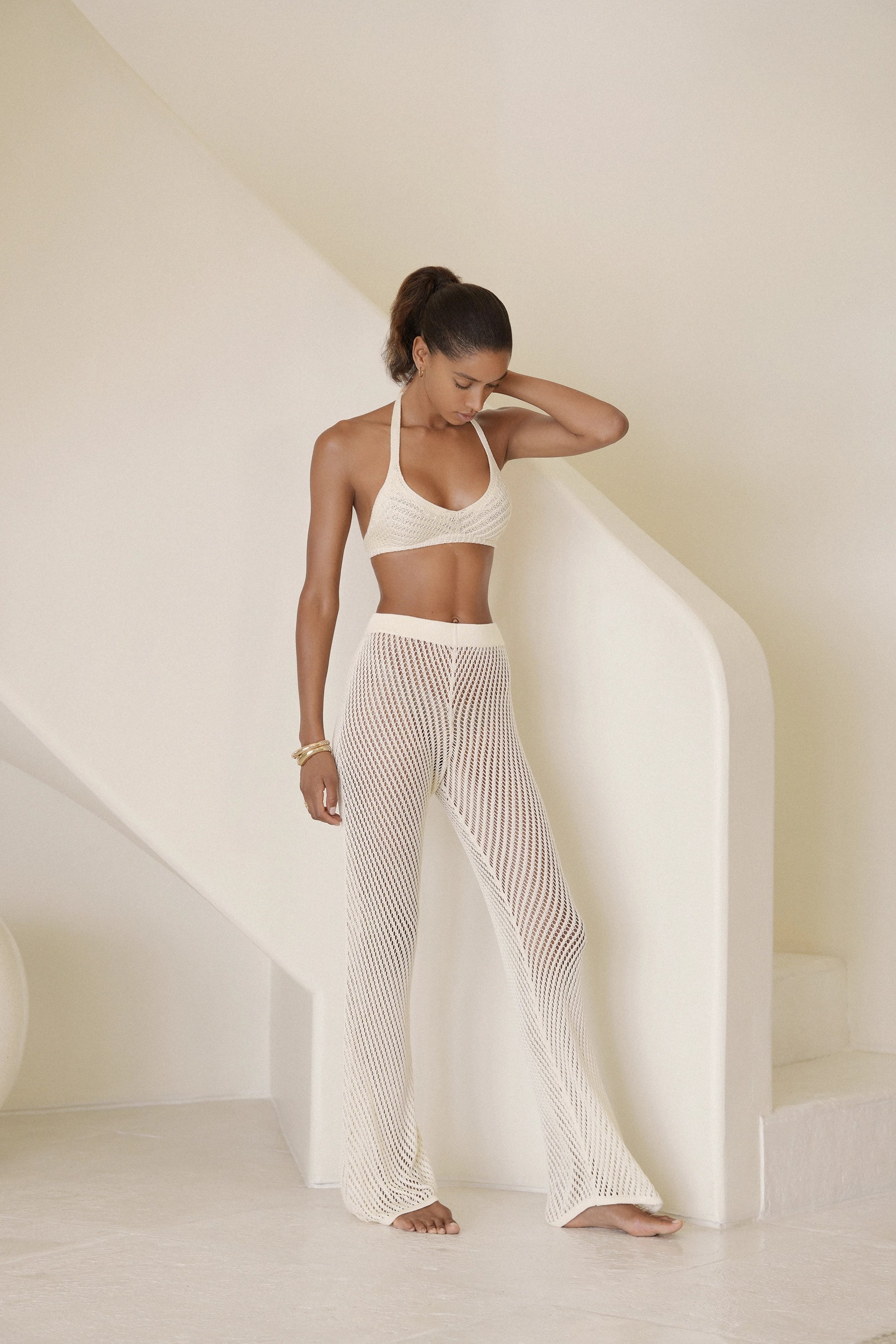 MERMAID PANTS | CREAM – NUVERANCE MERMAID PANTS | CREAM – NUVERANCE