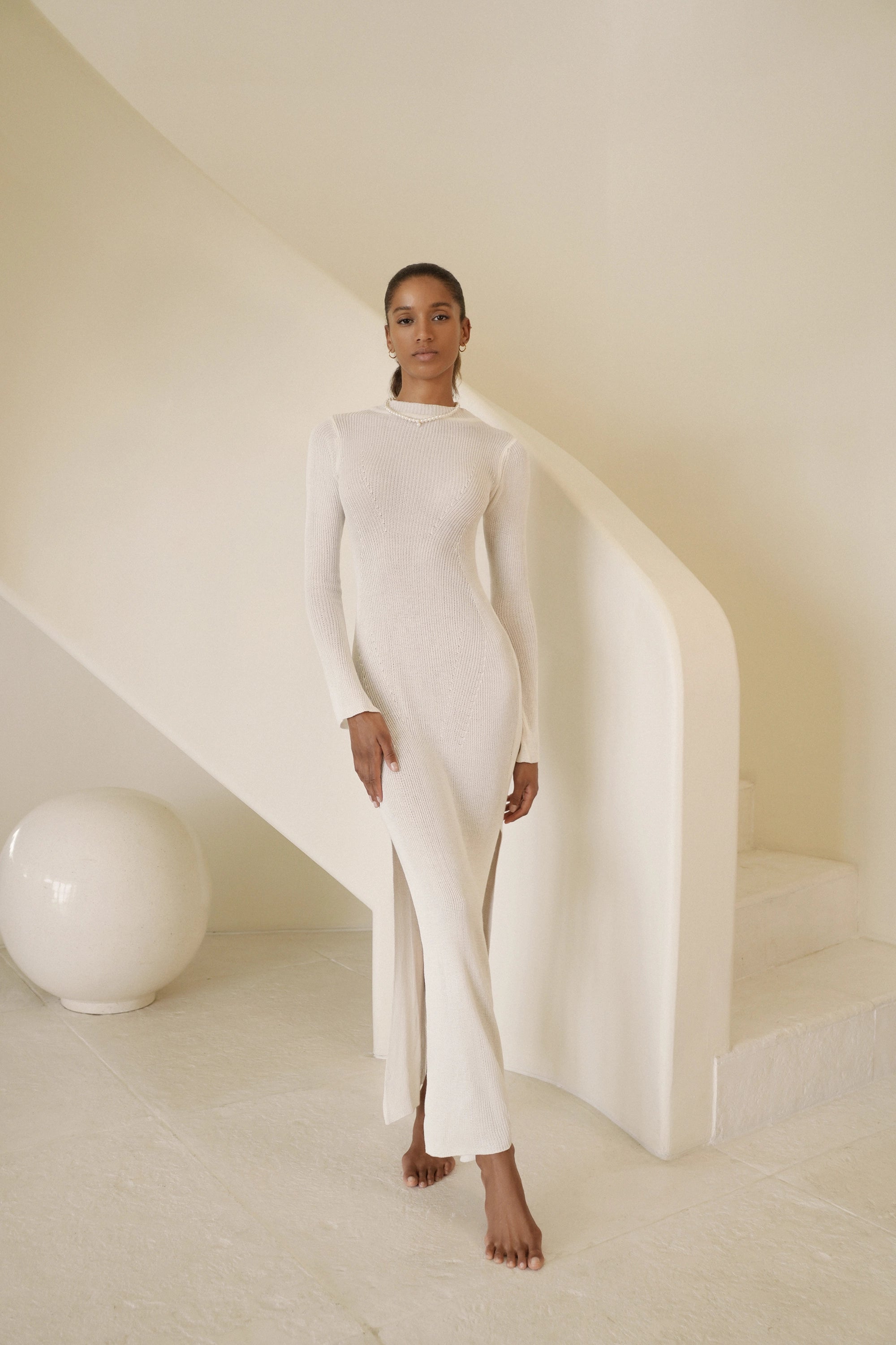 INSOMNIA LONG V2 DRESS | WHITE