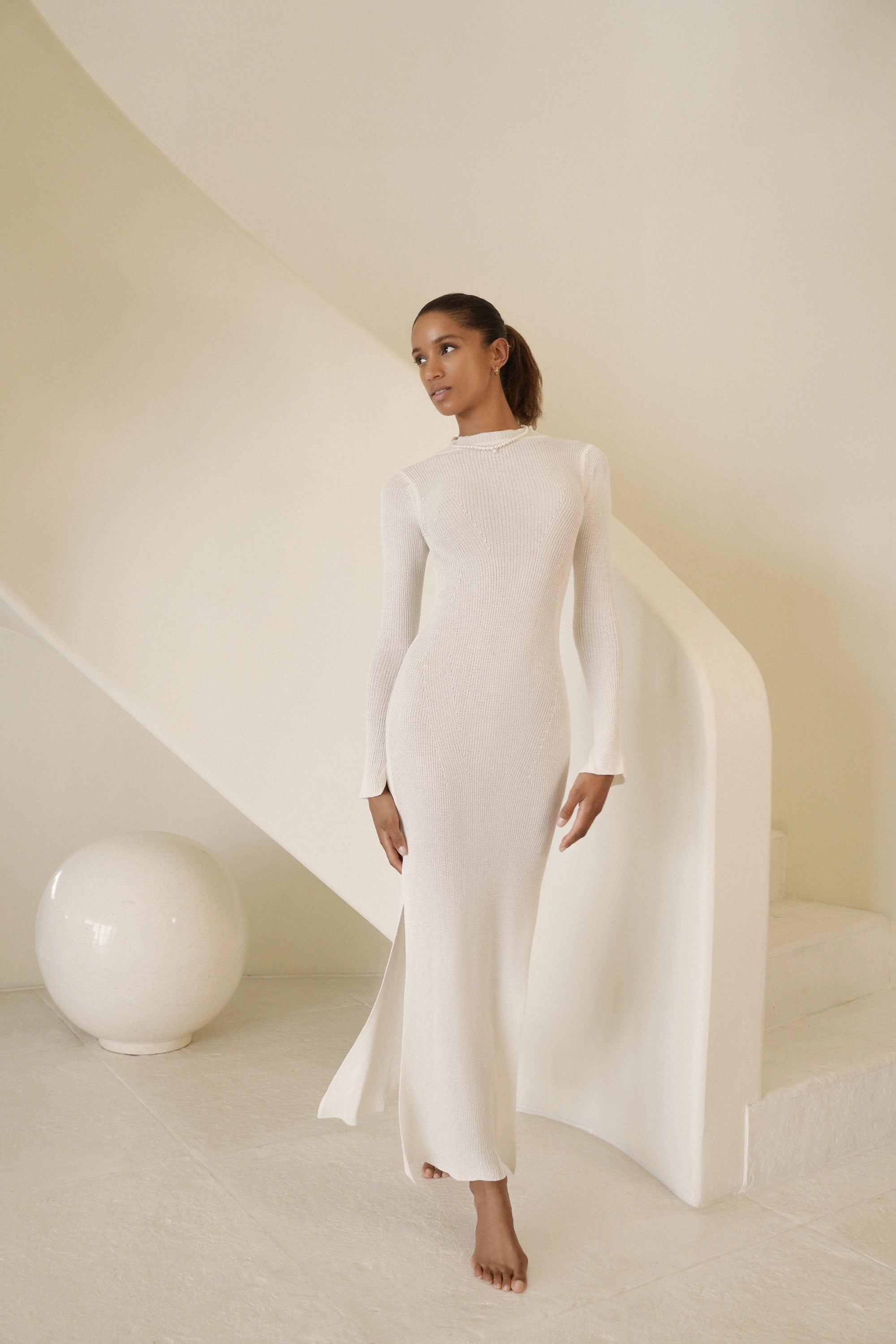 INSOMNIA LONG V2 DRESS | WHITE
