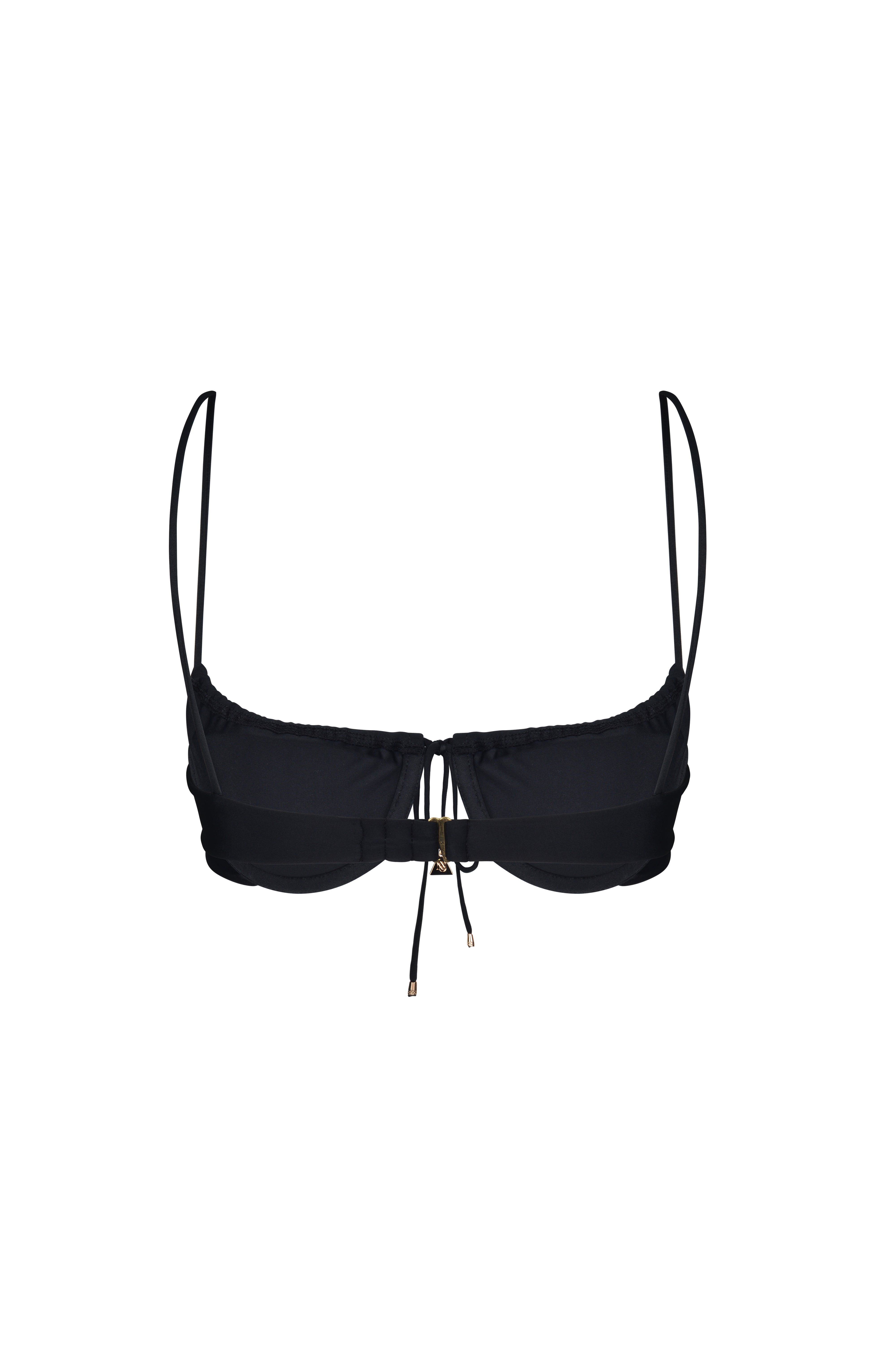 BRUNA PUSH UP TOP | BLACK