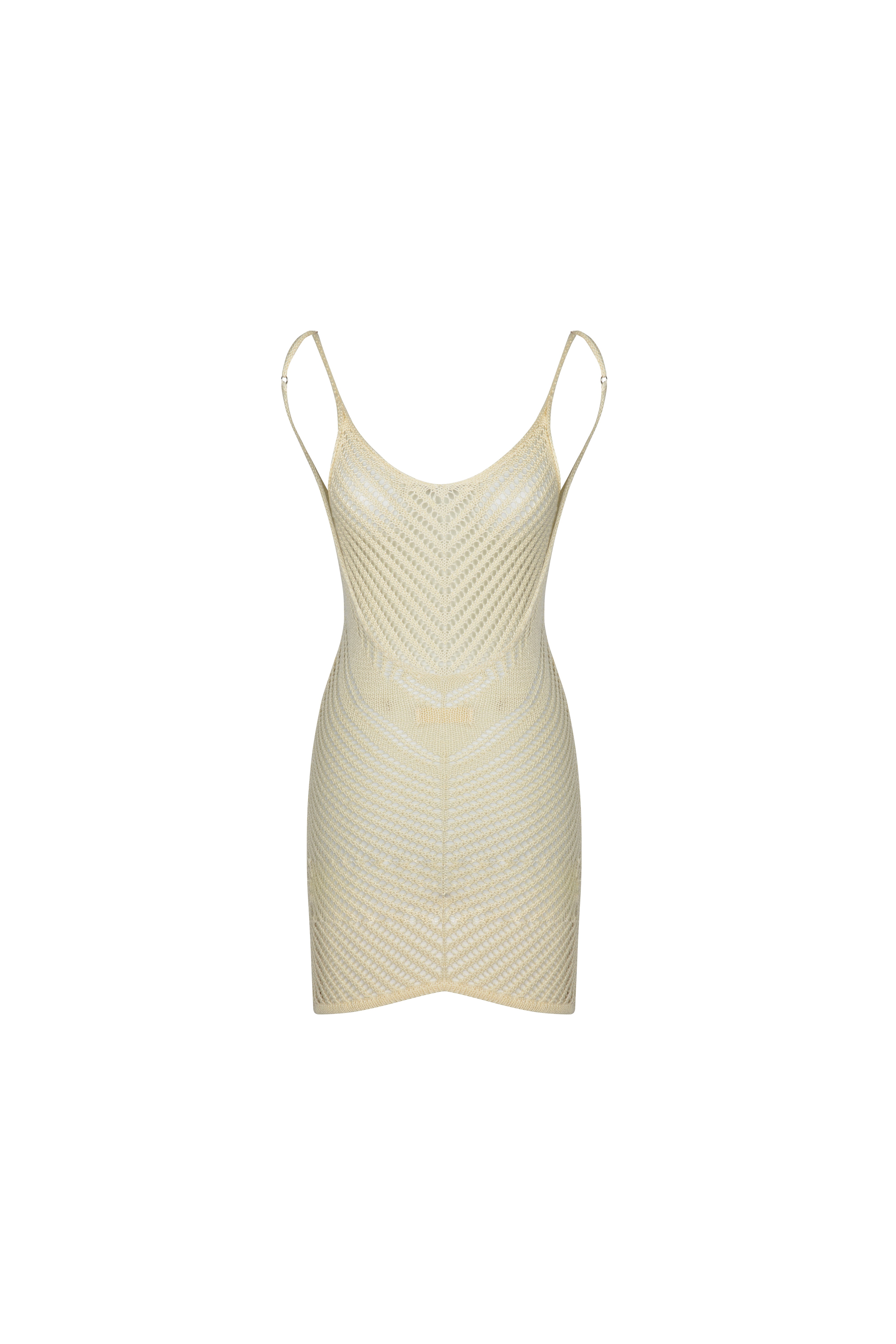 MERMAID SHORT DRESS  | CREAM